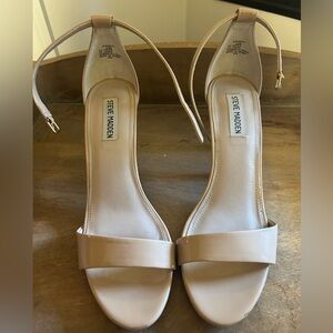 Steve Madden Tan Heels with Ankle Strap